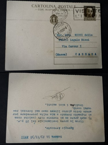 Interessante storia postale - @,