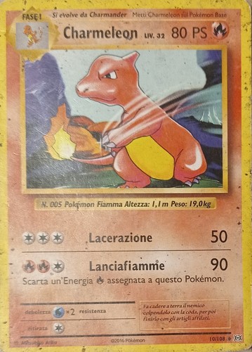 Carta pokémon charmeleon - carta,