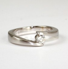 Solitario Massiccio Anello 585