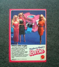 K911-Advertising Pubblicità-1984- BARBIE , MATTEL , STILISTA DELLA MAGLIA