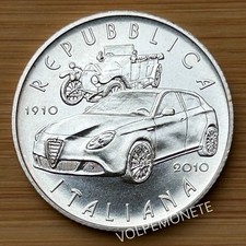 5 EURO ARGENTO ITALIA 2010