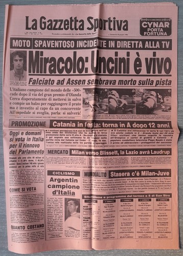 Giornale moto incidente uncini - incidente,