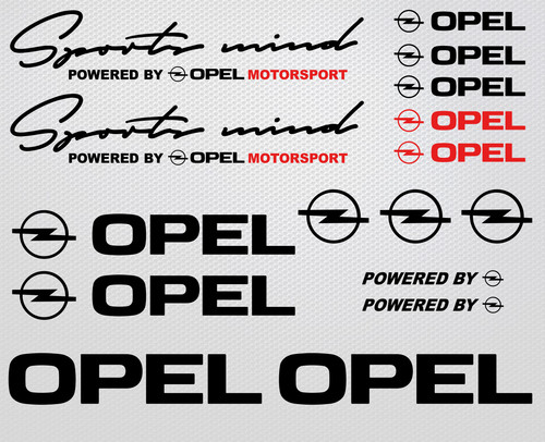 Set adesivi opel - opel, decalcomania
