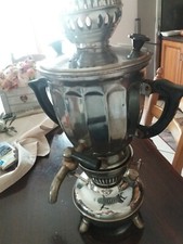 antico samovar con spiritiera