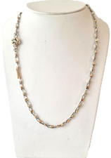 BARAKA collana uomo in oro bianco e rosa 18 kt 750 catena GC21261  cm 50