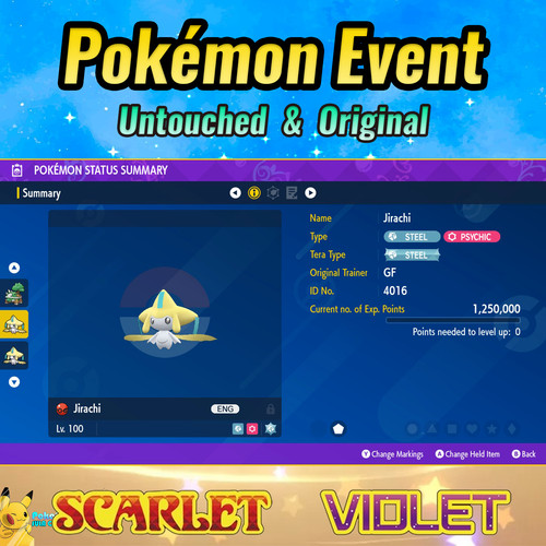 Jirachi evento gamefreak - jirachi, 💚evento