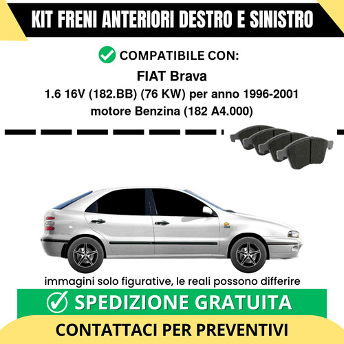 Pastiglie freno anteriori per - anteriori,