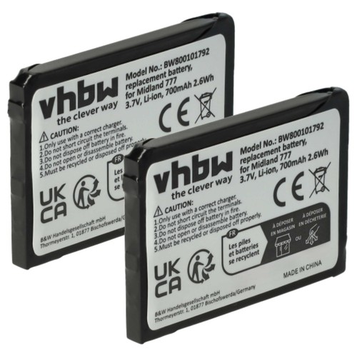 Batteria per midland pmr446 - 2x,