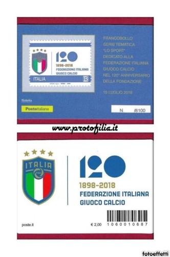 Tessera filatelica italia 2018 - tessera,
