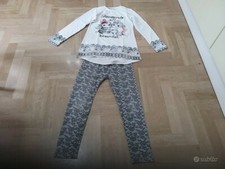 Felpa garzata Benetton cotone più Completo bambina 8 anni 