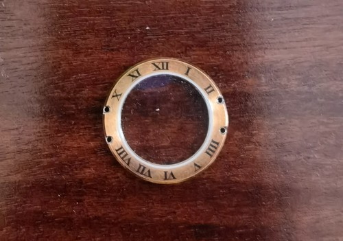 Lunetta oro 18k acciaio - oro, su