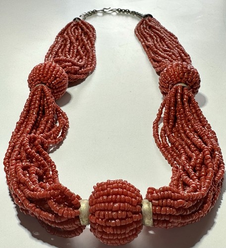 Collana boho multifilo perline - boho,