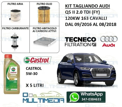 Kit tagliando filtri 5lt - filtri, +