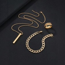 Set gioielli gotici nero opaco
