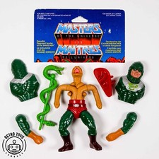 KING HISS Masters Of The Universe Vintage 1985 100% Completo Cardback HISSS