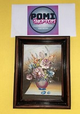 Quadretto Dipinto A Olio Vaso D'epoca