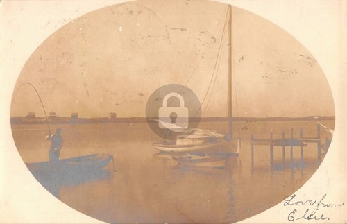 1905 uomo pesca per - uomo, barca