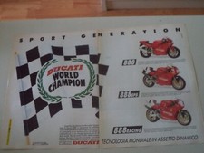 advertising Pubblicità 1993 MOTO DUCATI 888/888 SP5/888 RACING
