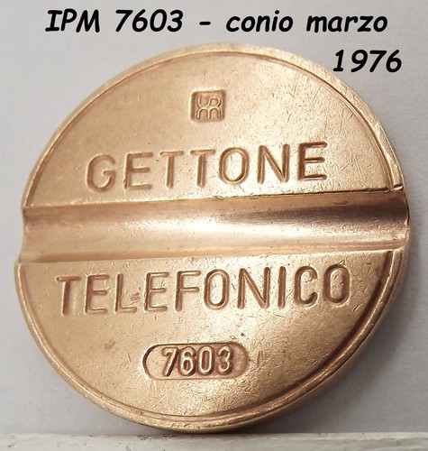 1976 gettone telefonico - gettone,