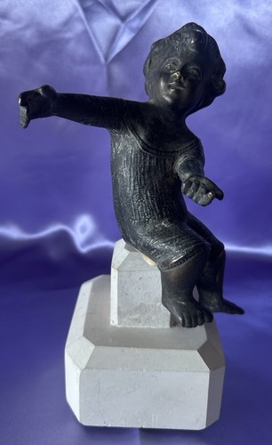 Putto bronzo cesellato - bronzo,
