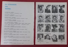 FOGLIO/RITAGLIO NAPOLI FIGURINE DA RITAGLIARE "GLI STRANIERI" SIVORI ALTAFINI et
