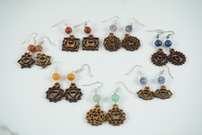 Chakra Earrings Natural Stones