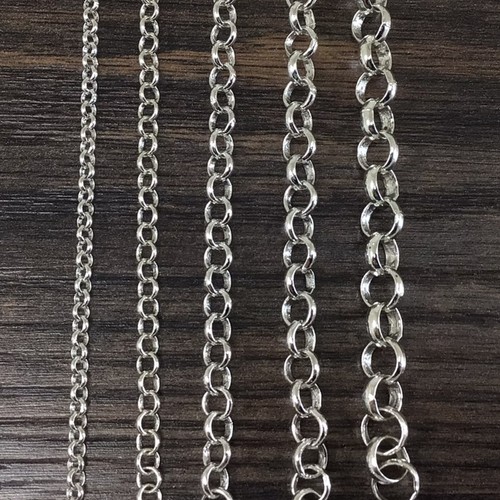 Collana catena rolo argento