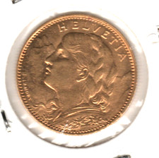 10 FRANCHI  ORO  SVIZZERA MARENGO  - VRENELI - 1915