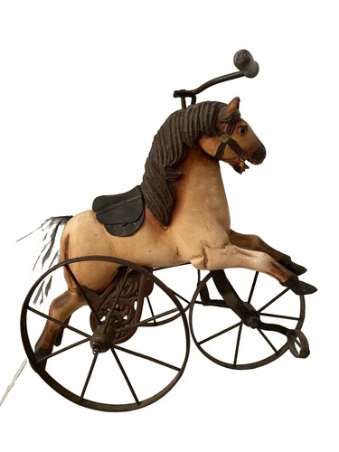 Triciclo cavallo legno - , vintage