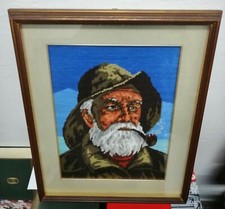 Quadro ritratto punto croce