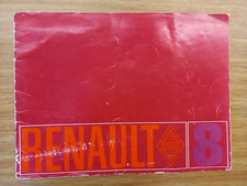 RENAULT 8 BROCHURE -LIBRO IN INGLESE