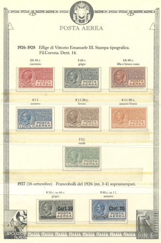 Serie completa posta aerea - posta,
