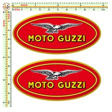 Adesivi moto guzzi ovale sticker auto moto tuning helmet casco print pvc 2 Pz.
