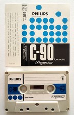 Mc Philips C-90 c 90 Musicassetta Vintage Compact Cassette Audio Tape Usata QZ