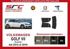 Pellicole Oscuranti Vetri Pre Tagliate VW Golf VII 5p 2012 al 2019 kit post SRC