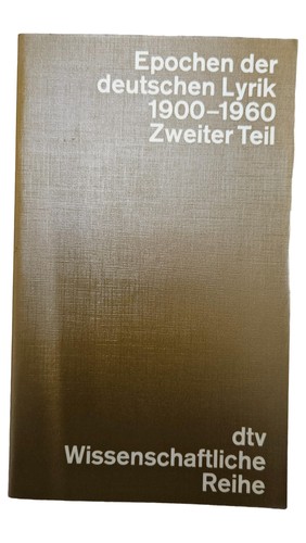 Dtv libro poesie lirica - dtv, di