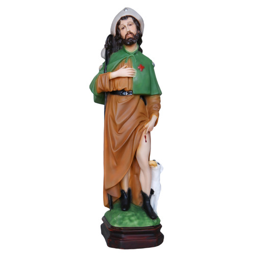 Statua san rocco resina - in,