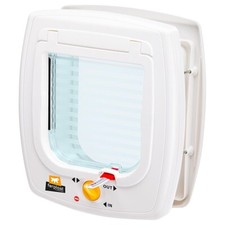 Basculante portina gattaiola cani gatti Ferplast SWING 5 bianco marrone
