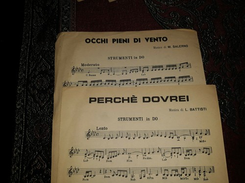 Spartiti musicali sciorti anni - musicali,