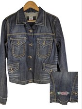 Giacca denim blu scuro