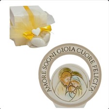 bomboniera Sacra Famiglia Comunione Battesimo Cresima Icona Libro 