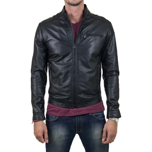 Giacca biker vera pelle - giacca,