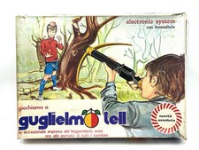1970s COSMEC GUGLIELMO TELL PLAYSET TARGET GAME CON BALESTRA ELECTRONIC NIB DM