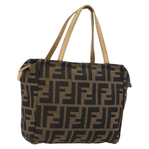 Fendi zucca canvas hand bag - zucca,