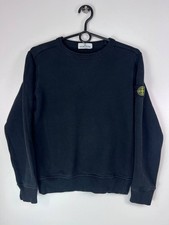Felpa Stone Island Junior Nera Patch Bussola Bambini Taglia L