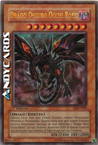 Drago oscuro occhi rossi - occhi,
