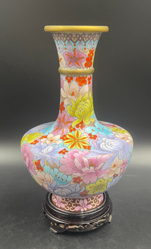 Vaso orientale cloisonne - vaso,