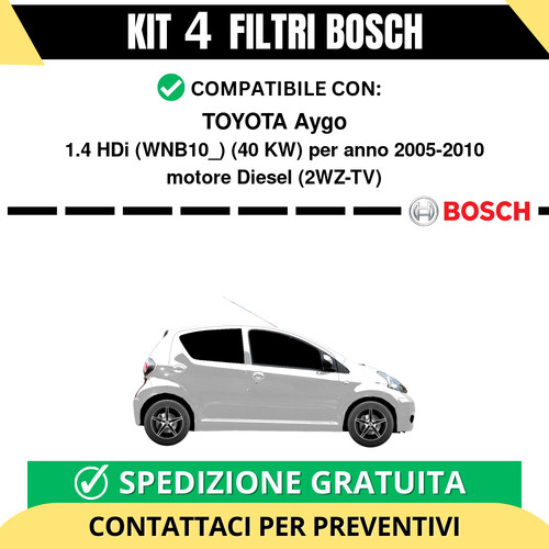 Kit bosch filtri tagliando - bosch, 4