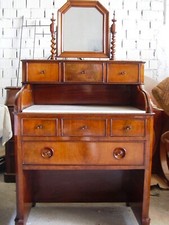 toeletta in noce e ciliegio metà 800