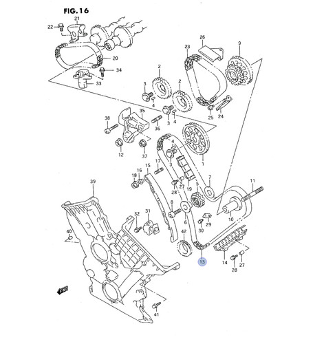 Catena distribuzione motore